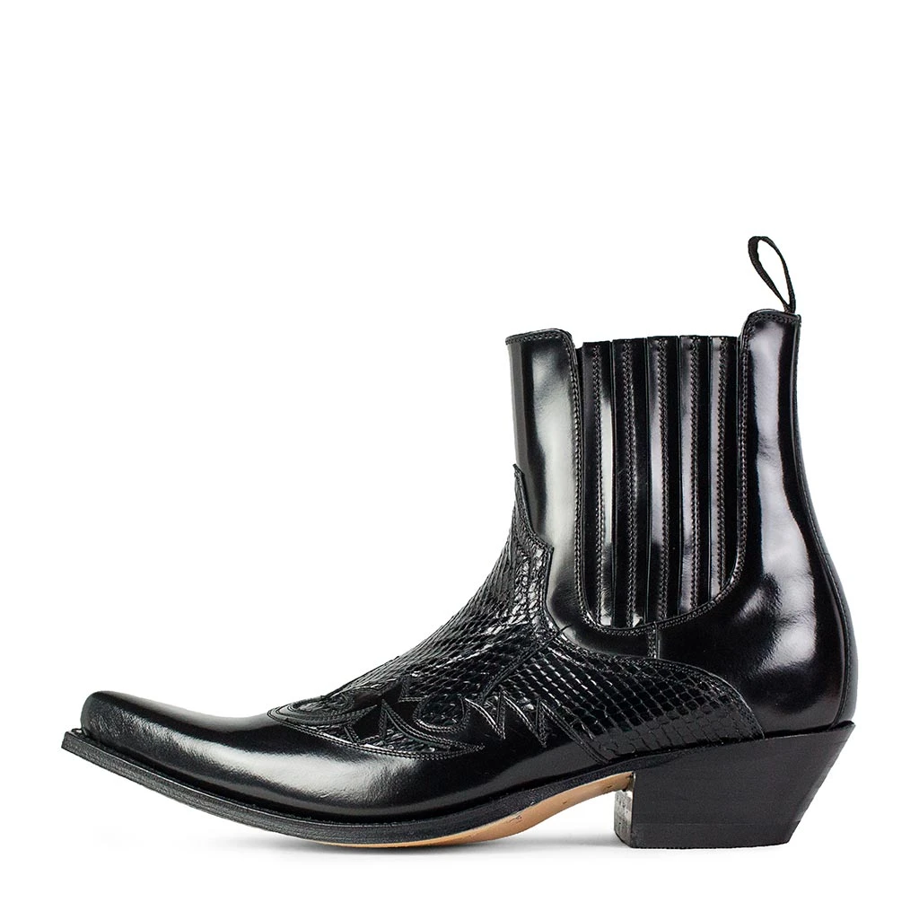 9396P JAVI PITON A/N NEGRO COSTRA BRILLO FLORA NEGRO 3 9396P JAVI PITON A/N NEGRO COSTRA BRILLO FLORA NEGRO