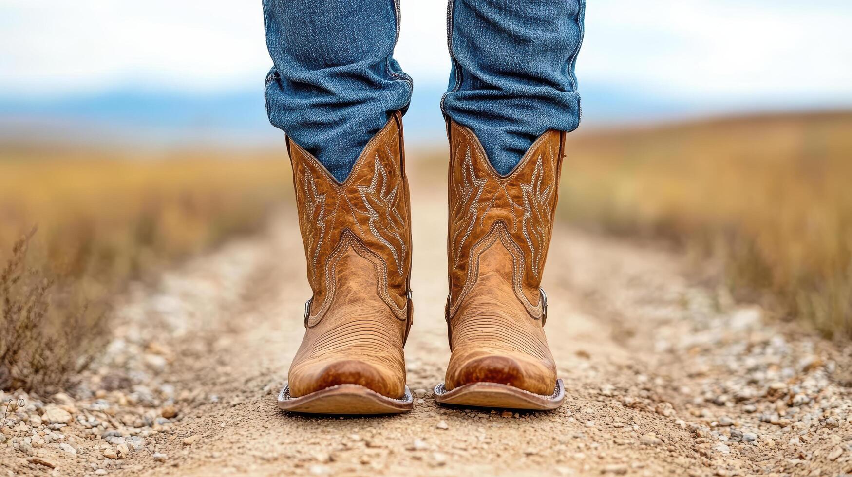 SENDRA Ventas -SENDRA Ventas a person wearing cowboy boots standing on a dirt road free photo