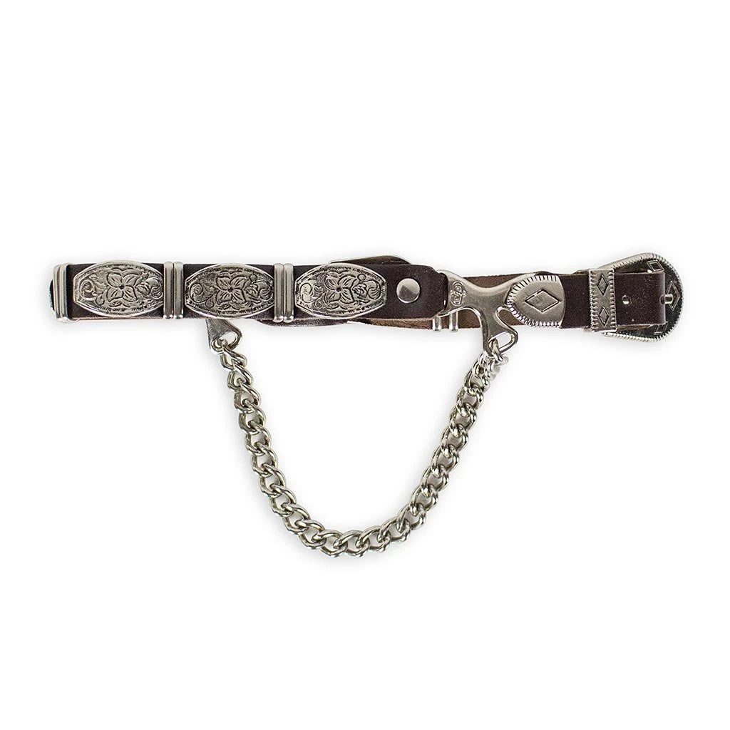 ARNESES CHARRO MARRON NIQUEL NEGRO 3 ARNESES CHARRO MARRON NIQUEL NEGRO