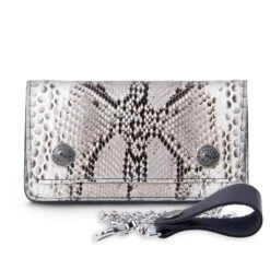 CARTERA PITON NATURAL BLANCO/NEGRO