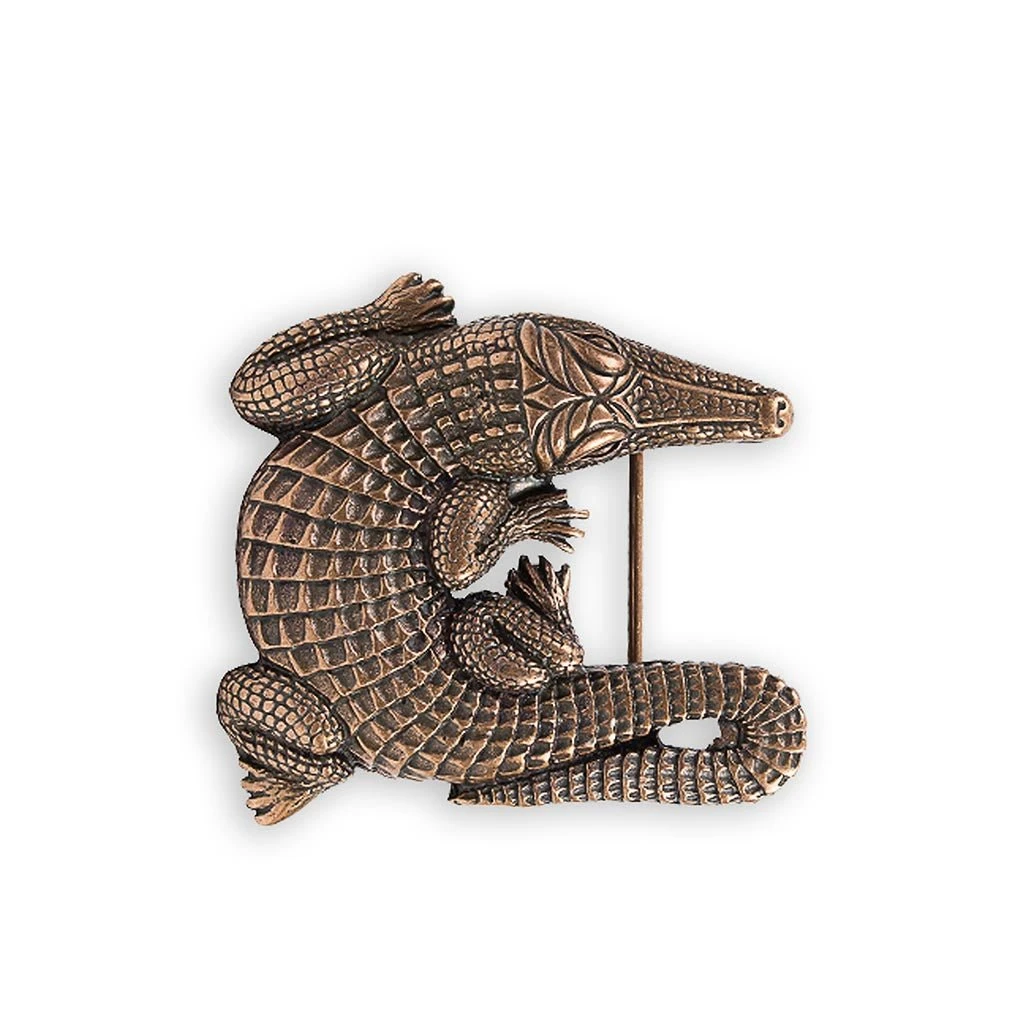 HEBILLA COCODRILO 2491 COBRE VIEJO 3 HEBILLA COCODRILO 2491 COBRE VIEJO